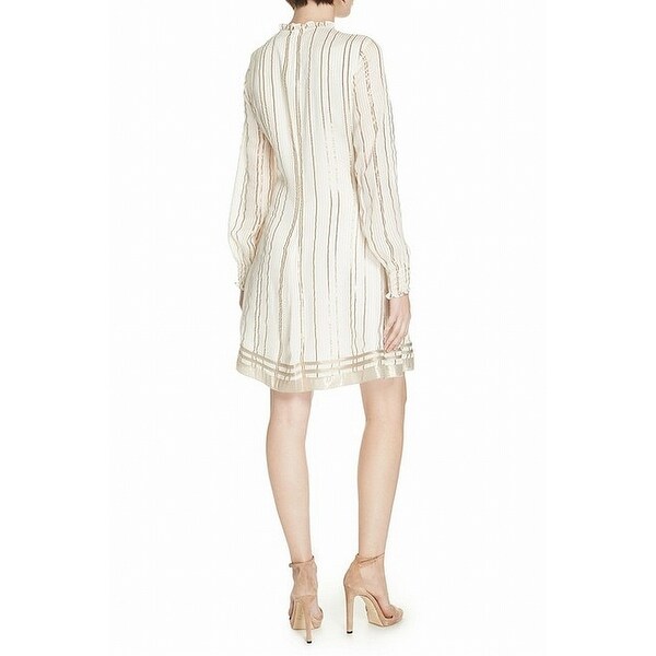 white silk sheath dress