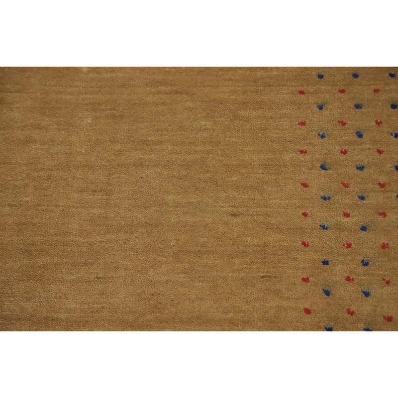 Hand Knotted Oriental 100% Wool Carpet Tribal Animal Pictorial Oranges & Rust Gabbeh Area Rug - 7' 9'' X 5' 0''