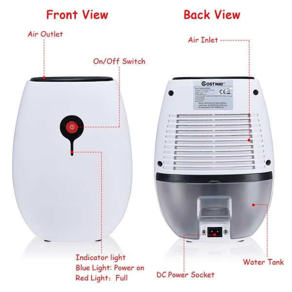 Shop Costway Portable Mini Electric Dehumidifier Quiet Safe