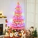 preview thumbnail 27 of 32, HOMCOM 6 ft. Prelit Artificial Christmas Tree with Stand, Colored Christmas Tree