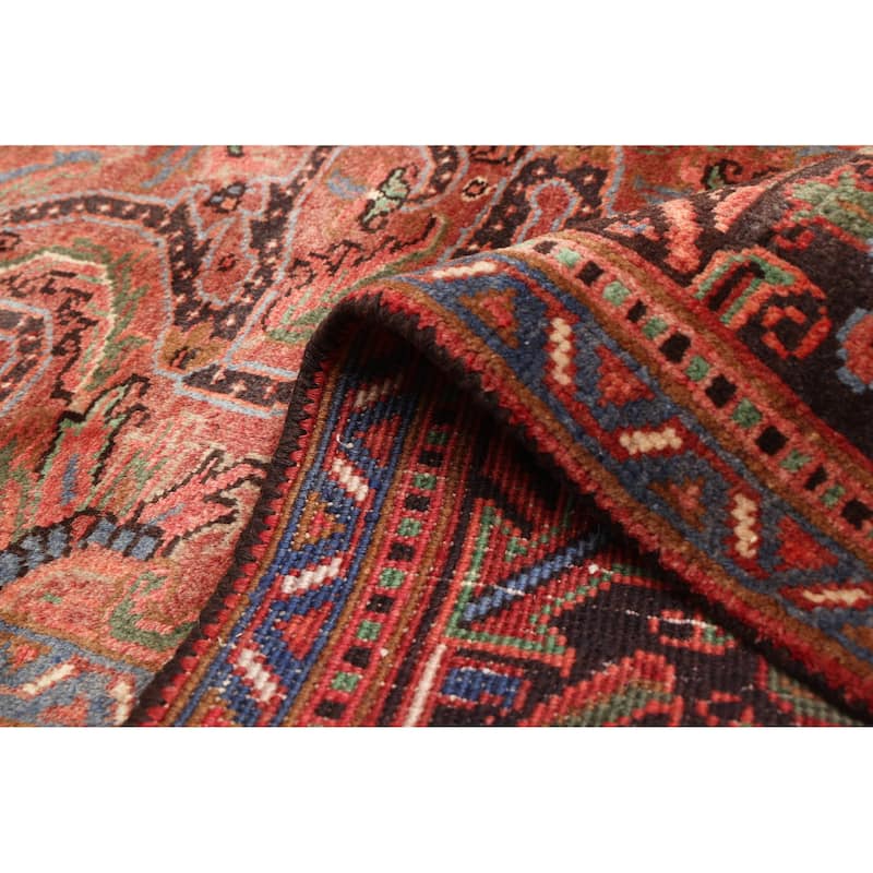 ECARPETGALLERY Hand-knotted Sarabi Dark Red Wool Rug - 8'5 x 11'0