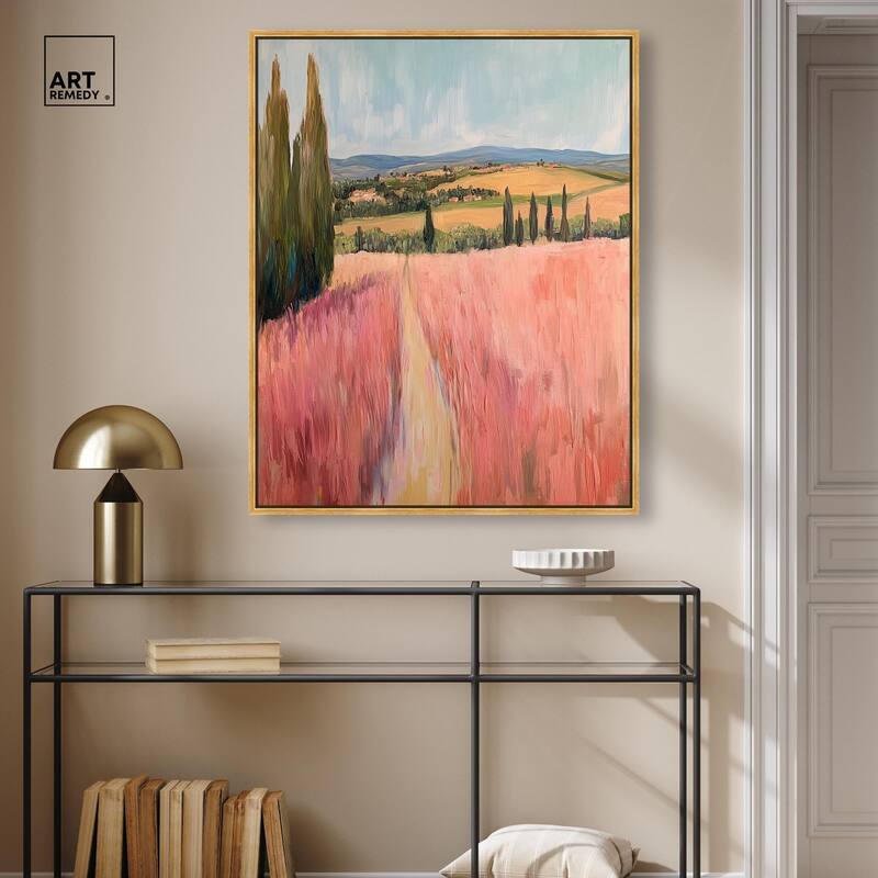 Cypress Path Canvas by Art Remedy