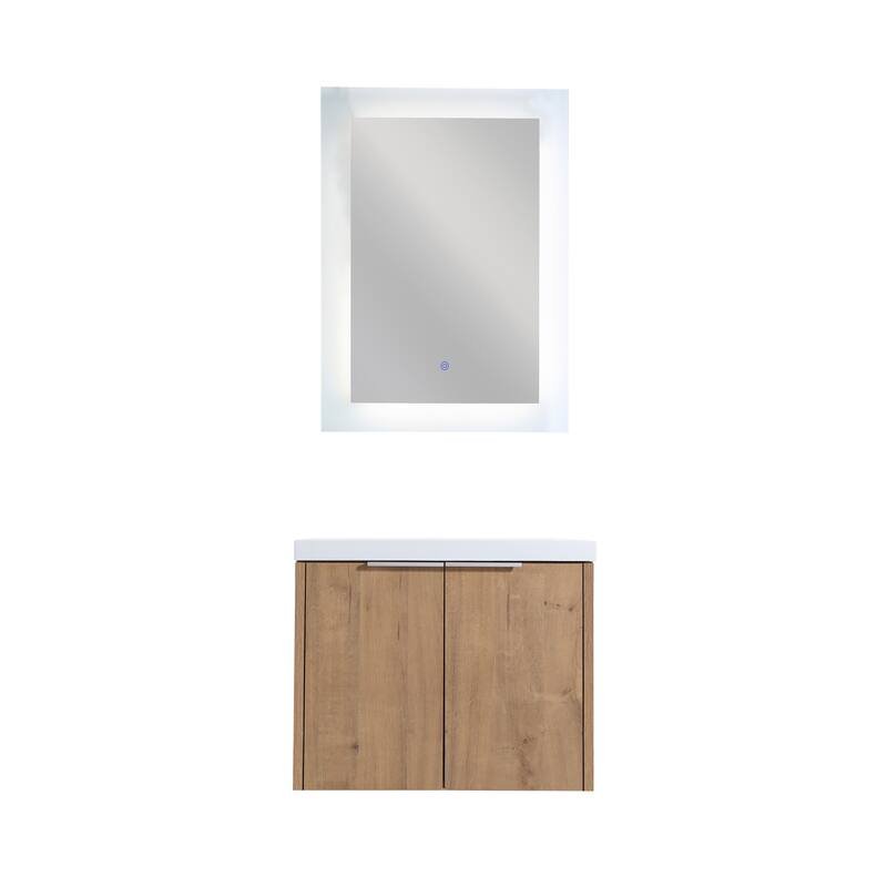 30" Floating Bathroom Vanity with Resin Sink, Soft Closing Door, and Ample Storage Space - 23.6in L Plywood