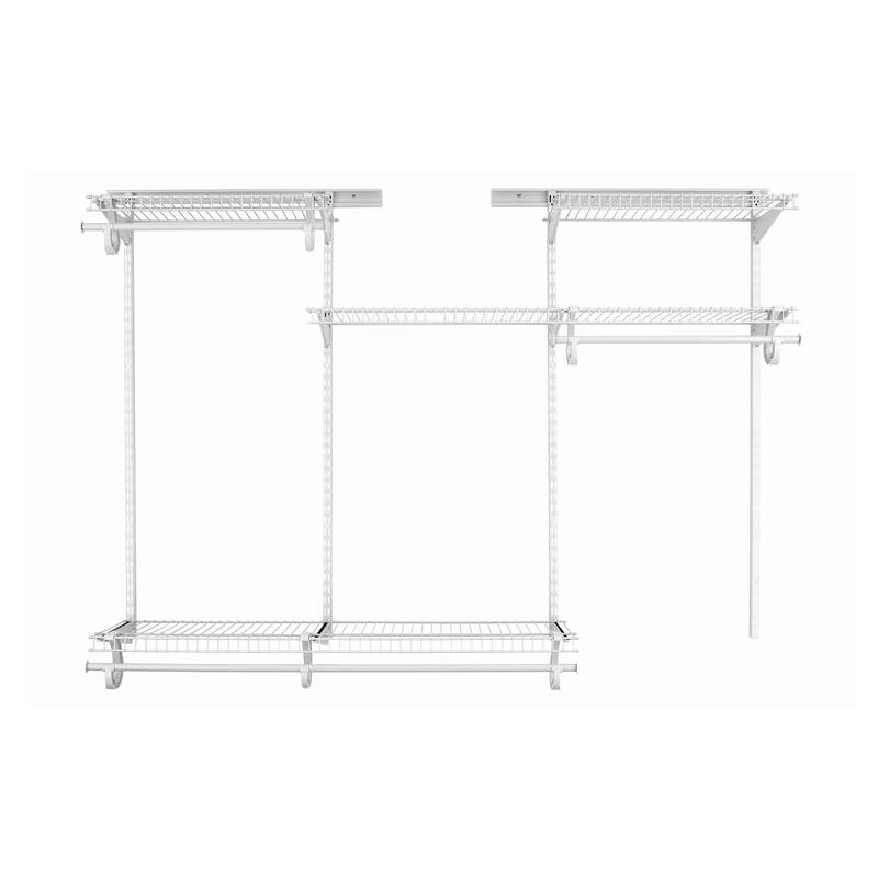 ClosetMaid ShelfTrack 48-72 inch W Adjustable Wire Closet System