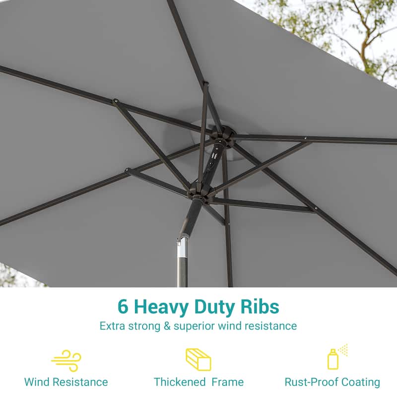Bonosuki 7.5-foot Waterproof Sunshade Canopy Patio Umbrella
