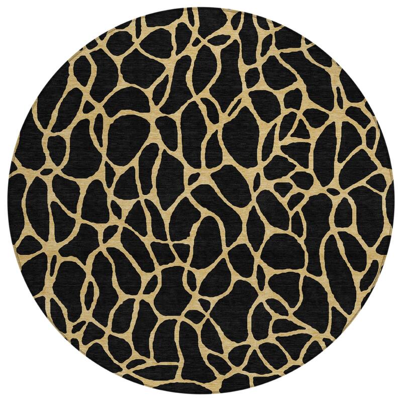 HomeRoots Geometric Transitional Rectangle Outdoor Rug