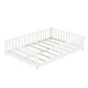 preview thumbnail 44 of 79, Modern Floor Bed with Safety Guardrails and Door, Suitable for Kids