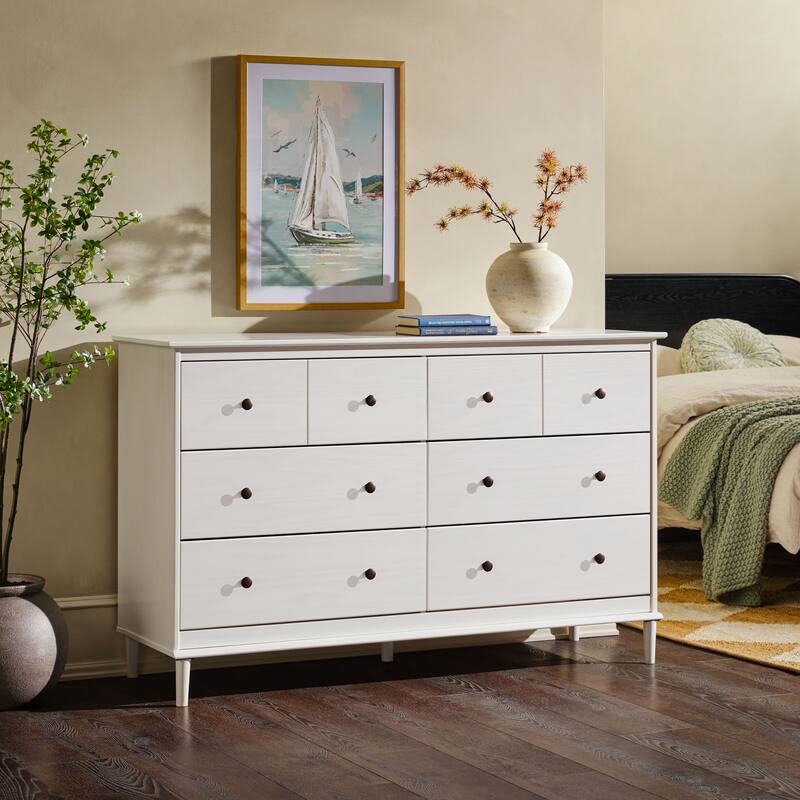 Walker Edison Bullrushes 6-Drawer Solid Wood Dresser