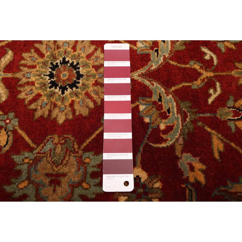 ECARPETGALLERY Hand-knotted Mirzapur Dark Red Wool Rug - 2'4 x 7'10