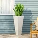 preview thumbnail 2 of 20, Ella Outdoor Modern Cast Stone Planter by Christopher Knight Home