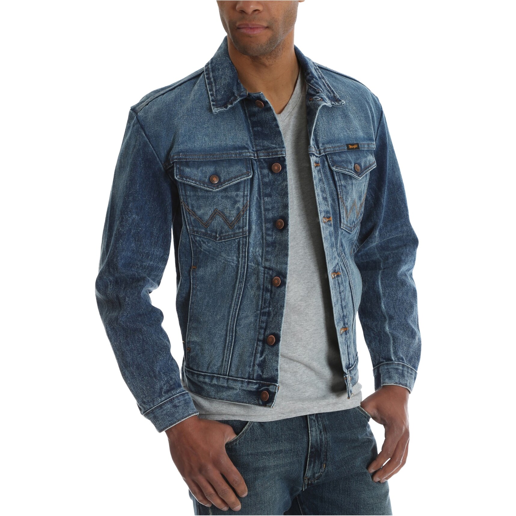 wrangler mens jean jacket