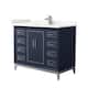 Option Dark Blue / Giotto Quartz Top / Brushed Nickel