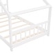 preview thumbnail 9 of 57, Roomfitters Twin Size House Bed with Wooden Frame, Modern Loft Design, Grey