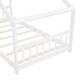 preview thumbnail 8 of 25, White Wood House Bed Twin Size - Playhouse Design, Sturdy Pinewood Frame
