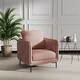 preview thumbnail 7 of 53, Nora Modern Velvet Accent Chair for Bedroom with Metal Legs Pink