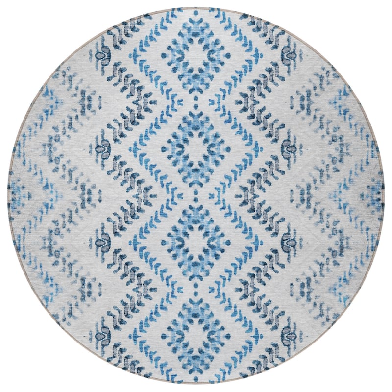 HomeRoots Geometric Transitional Rectangle Outdoor Rug