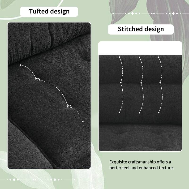 4-seater tufted sofa set
