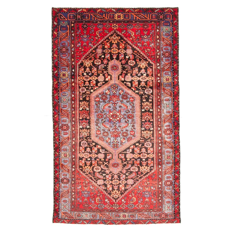 ECARPETGALLERY Hand-knotted Anadol Black Wool Rug - 4'7 x 7'11