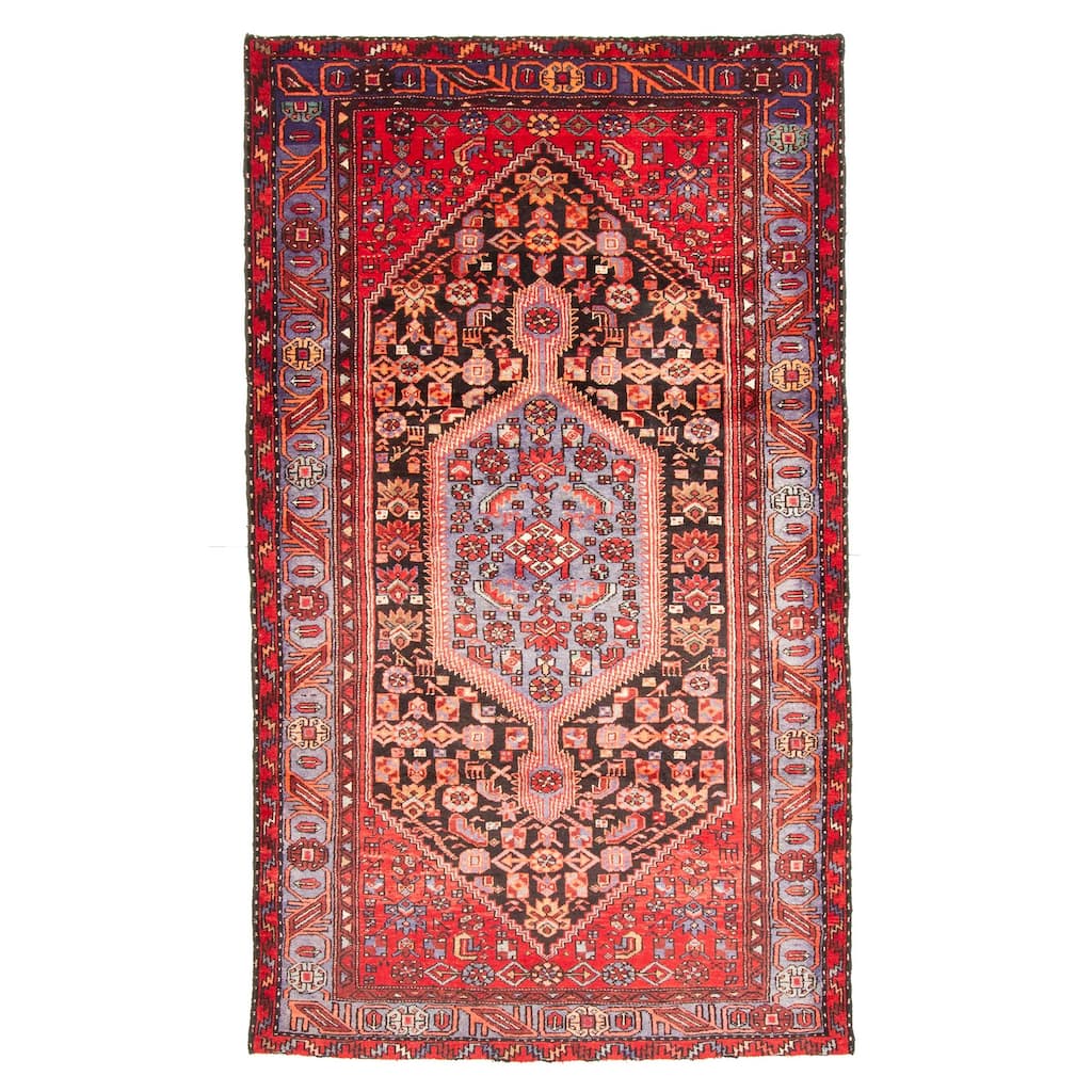 ECARPETGALLERY Hand-knotted Anadol Black Wool Rug - 4'7 x 7'11