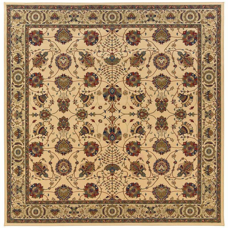 HomeRoots Oriental Traditional Square Area Rug - 94.49 in. x 94.49 in. x 0.43 in.
