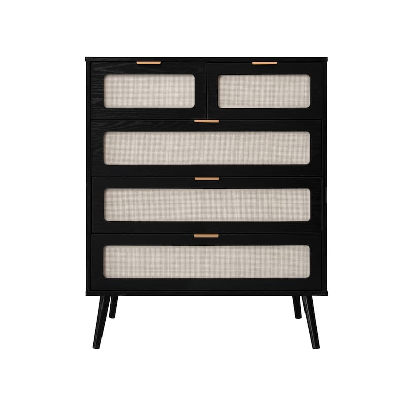5 Drawer Cabinet, Accent Storage Cabinet, Suitable for Dining Room