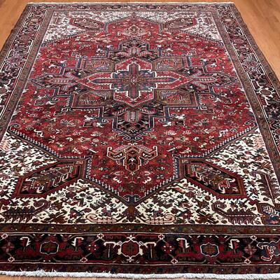 HERAT ORIENTAL Handmade Fine Heriz Rug - 8'9" x 11'3"
