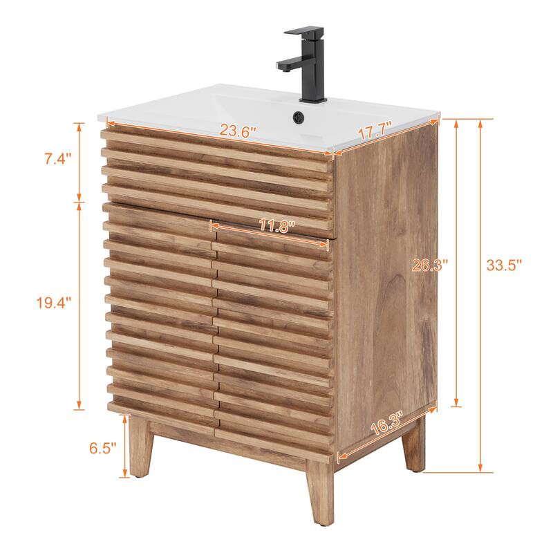 Bathroom Vanity Set W/Drop in Sink Faucet Cabinet Combo