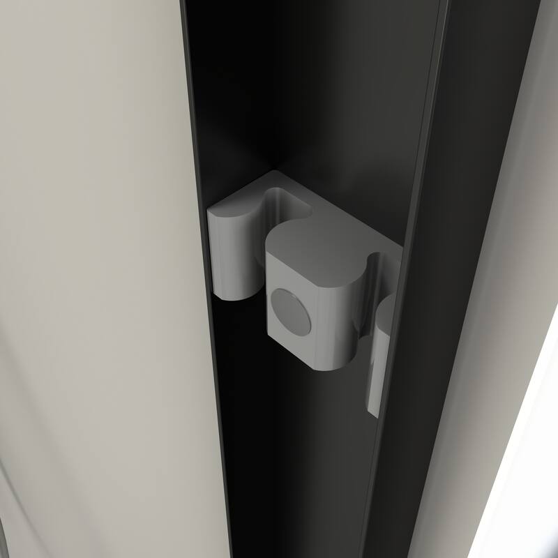 Anmytek 60x72 in Semi-frameless Double Sliding Shower Door