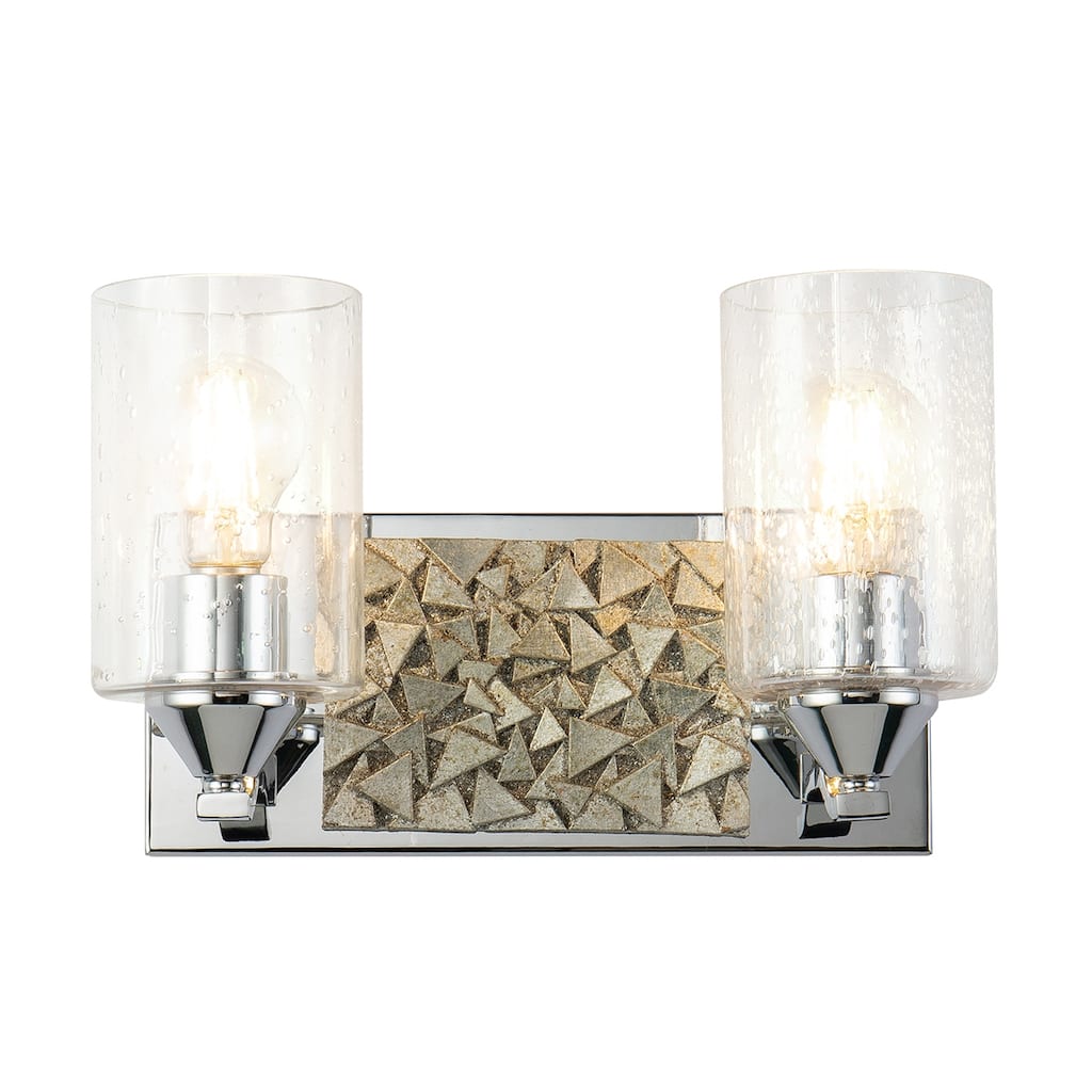 2 Light Bath/Vanity Light in Chrome