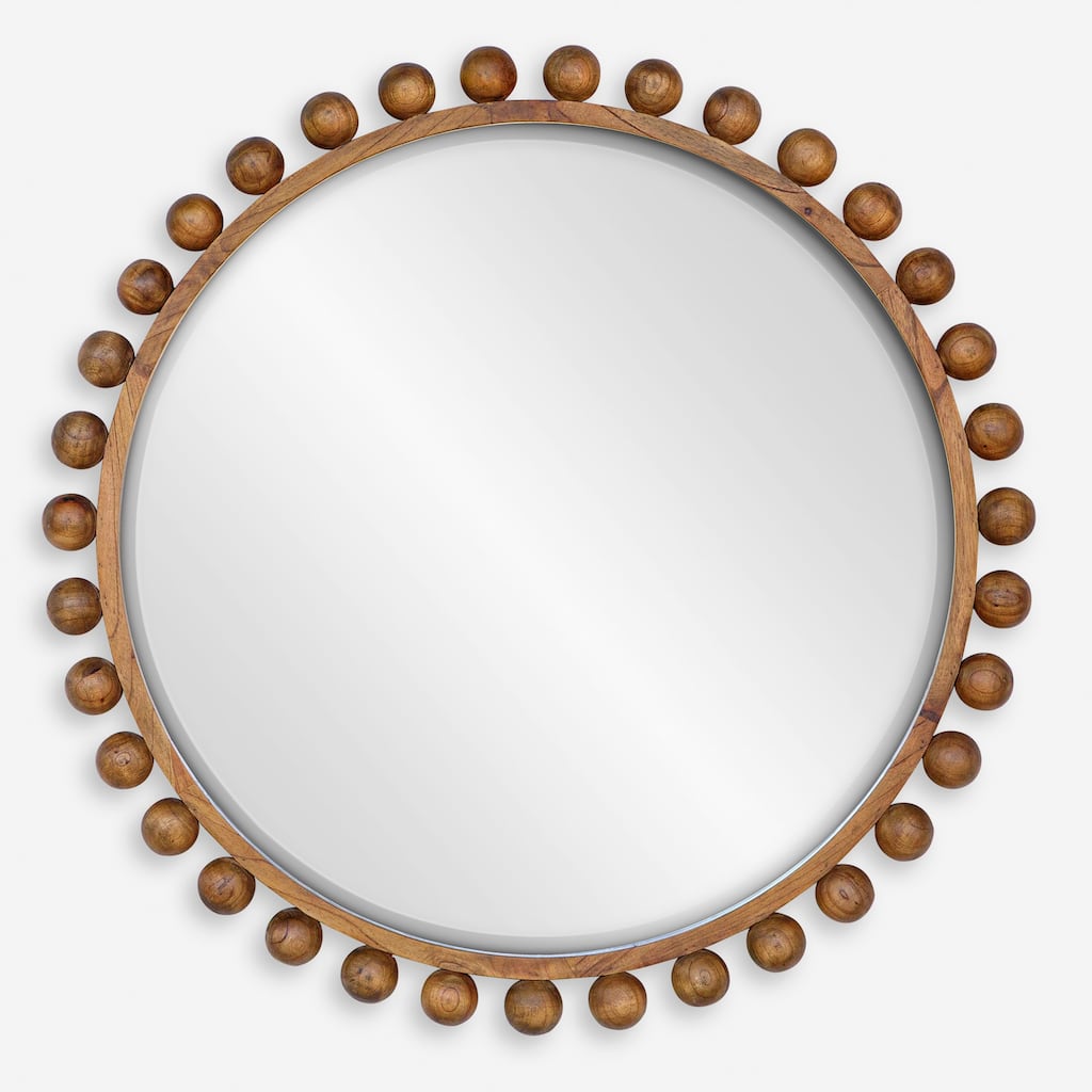 Uttermost 08176 Cyra 44" Diameter Circular Beveled Accent Mirror