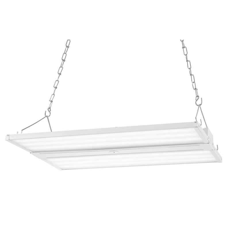 23.75 in. 220-Watt Integrated LED Motion Sensor Shop Light with 28600 Lumens 5000K, White by JONATHAN Y