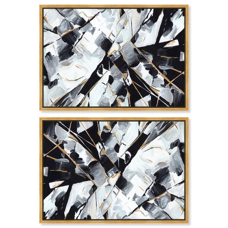Lemon Slice Drink Canvas by Art Remedy - 36" x 54" - Silver