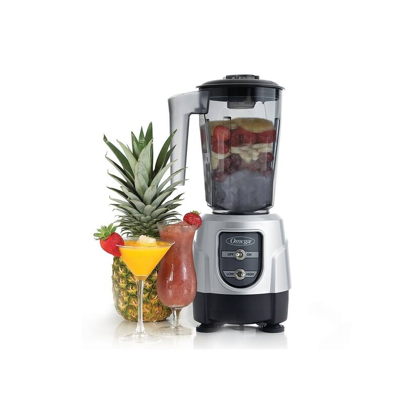 Omega BL330RX 1hp 48oz Blender Countertop, Silver - Certified