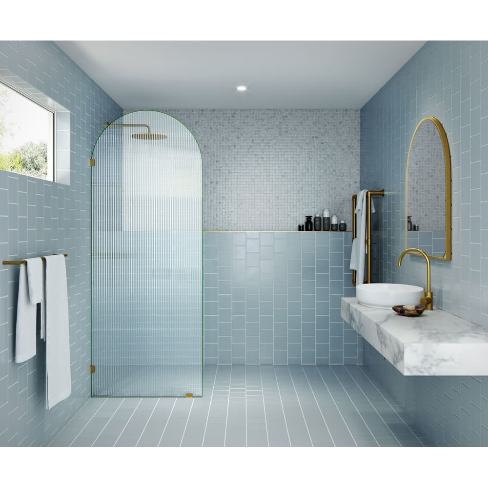 Glass Warehouse ARC-FL-32 Maven 86-3/4" High x 32" Wide Shower Screen