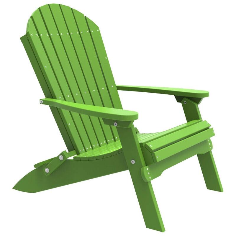 Poly Lumber Folding Adirondack Chair