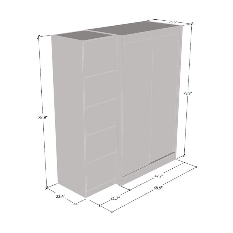 Aria 2D120-EX Wardrobe