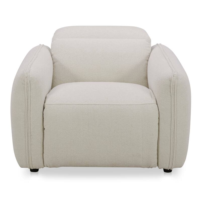NADAAL STUDIOS Yarrow, Power Recliner Chair, Polyester Upholstery, High-Density Foam Cushions, Dusk Grey