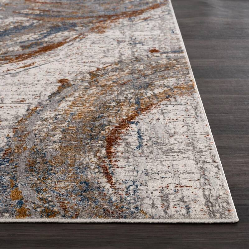 Luxe Weavers Abstract Circle Area Rug, Geometric Carpet