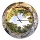 preview thumbnail 2 of 8, Designart 'Wild River Tube' Oversized Landscapes Wall CLock