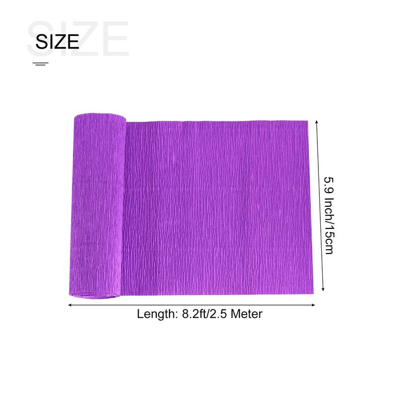 Crepe Paper Roll Crepe Paper Decoration 8.2ft Long 5.9 Inch Wide 1pcs - Violet