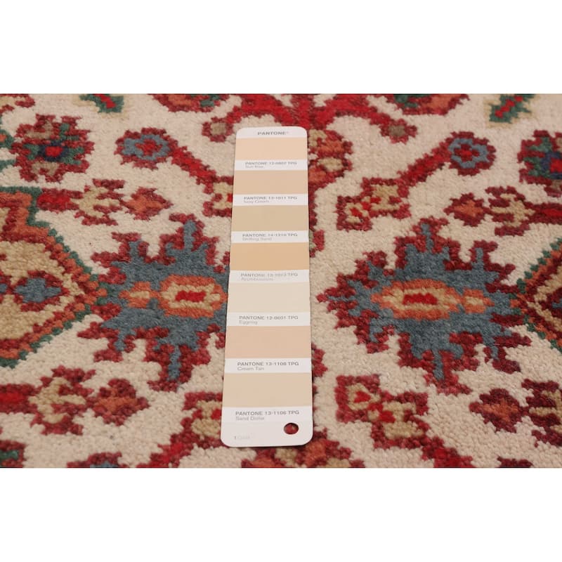 ECARPETGALLERY Hand-knotted Serapi Heritage Cream, Red Wool Rug - 2'6 x 15'9