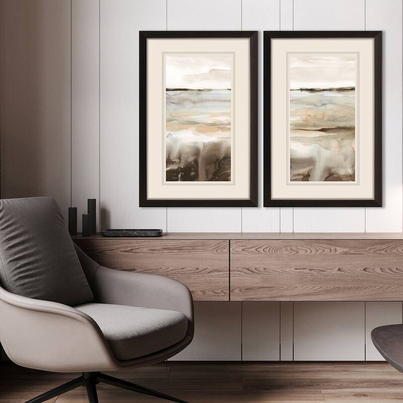 Classic Field S/2 Framed Art Under Glass