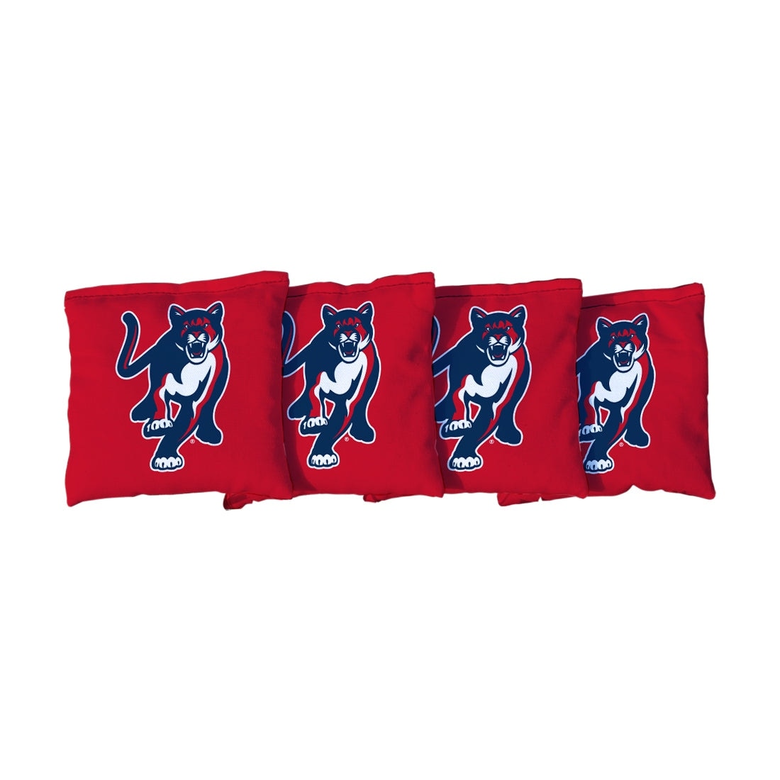 Columbus State Cougars Red Cornhole Bags
