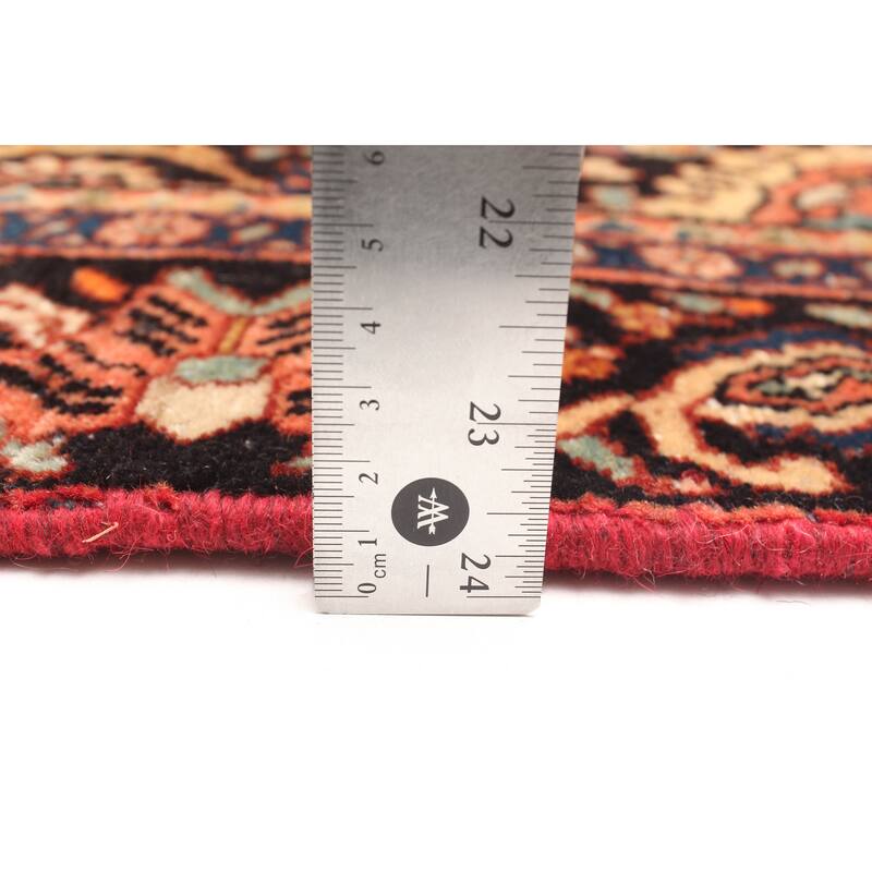 ECARPETGALLERY Hand-knotted Anatolian Vintage Dark Red Wool Rug - 4'0 x 6'7