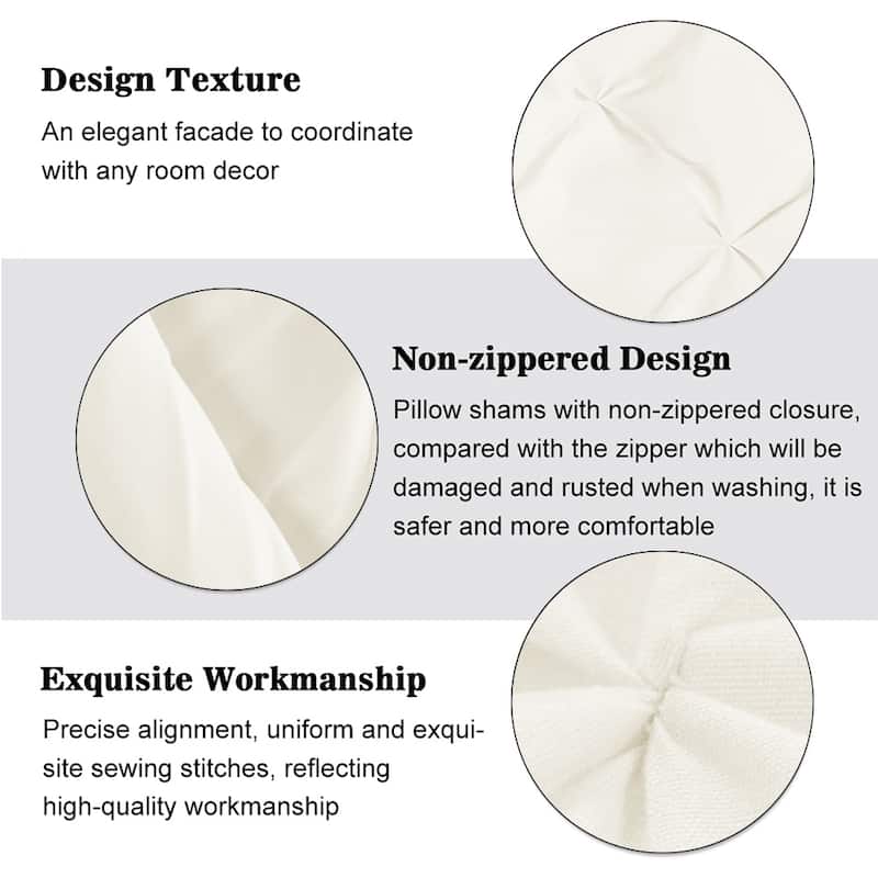 Shatex Pintuck Bedding Comforter Sets