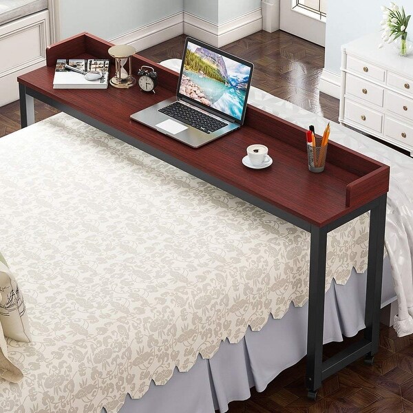 Shop Overbed Table With Wheels Mobile Desk With Heavy Duty