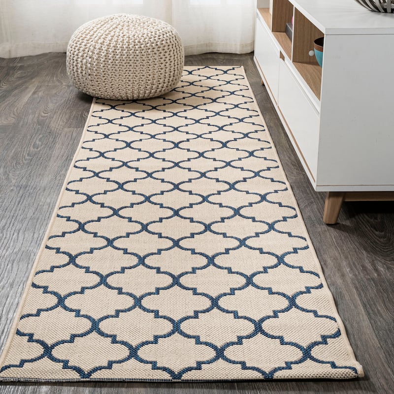 JONATHAN Y Isla Ogee Trellis Indoor/Outdoor Area Rug