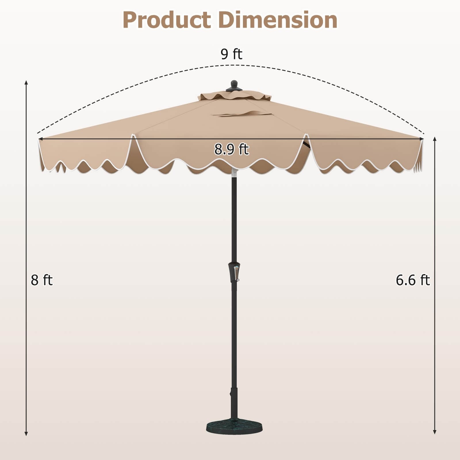 bradford patio 6.5 square market umbrella 6.5 Foot Square Fiberglass Market Umbrella with Marine Grade Fabric, 16 lbs