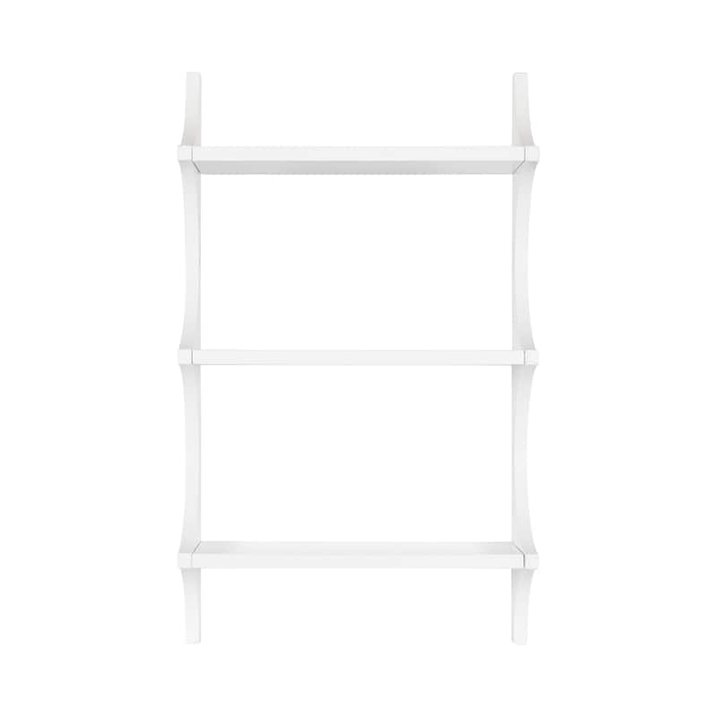 Kate and Laurel Scarlotte Wood Wall Shelf