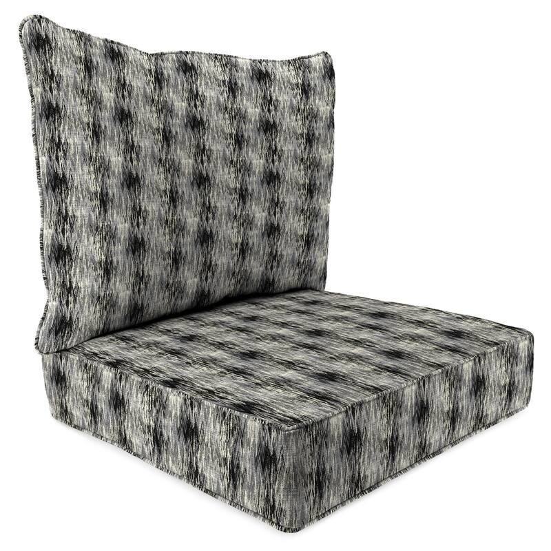24" x 47" Outdoor Deep Seat Cushion Set with Welt - 46.5'' L x 24'' W x 6'' H - Bentoga Gunstock